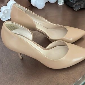 Nude Pointed Toe Heels